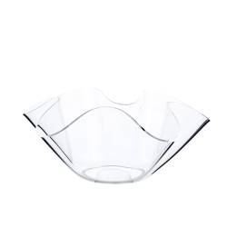 Cubo Wave acrílico transparente 31,5x13 cm