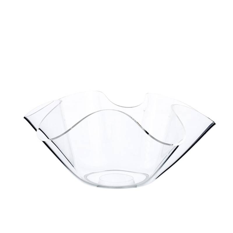 Cubo Wave acrílico transparente 31,5x13 cm
