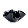 Cubo acrílico negro Onda 31,5x13 cm