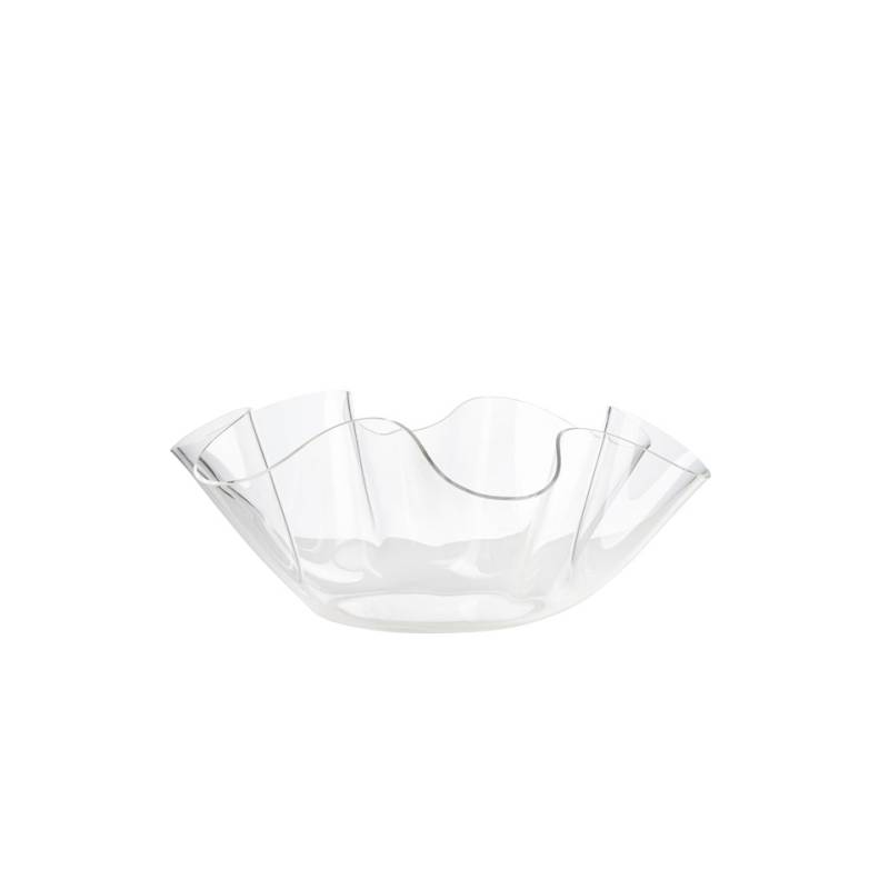 Cubo acrílico transparente Onda 44x16 cm