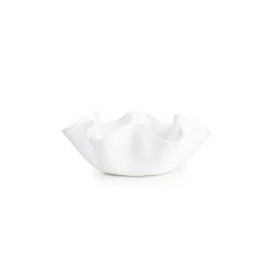Cubo acrílico blanco Onda 44x16 cm