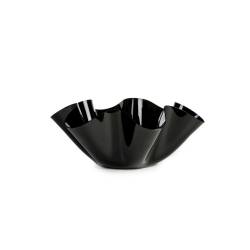 Cubo acrílico negro Onda 48x19 cm