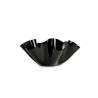 Cubo acrílico negro Onda 48x19 cm