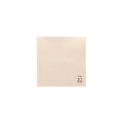 Serviette en cellulose Double Point Ecru 25x25 cm