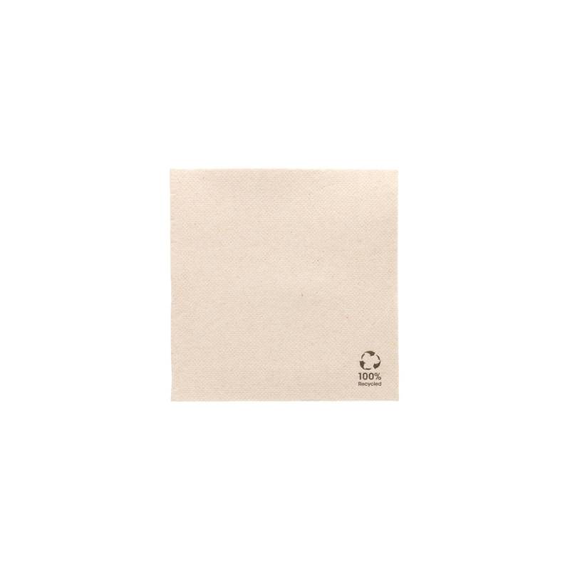 Serviette en cellulose Double Point Ecru 25x25 cm