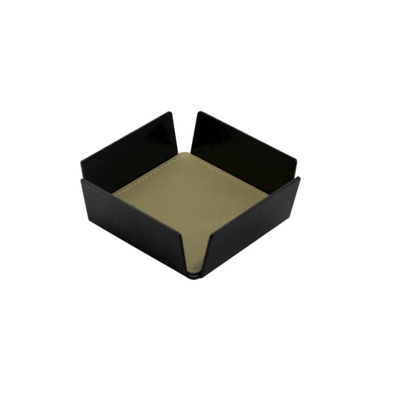 Bandeja de hotel de aluminio negro con mantel individual dólar mostaza 11,5x11,5 cm