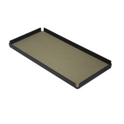 Plateau hôtel en aluminium noir avec set de table dollar moutarde cm 35x17