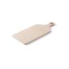 Tabla de cortar rectangular con mango de madera 39x16 cm