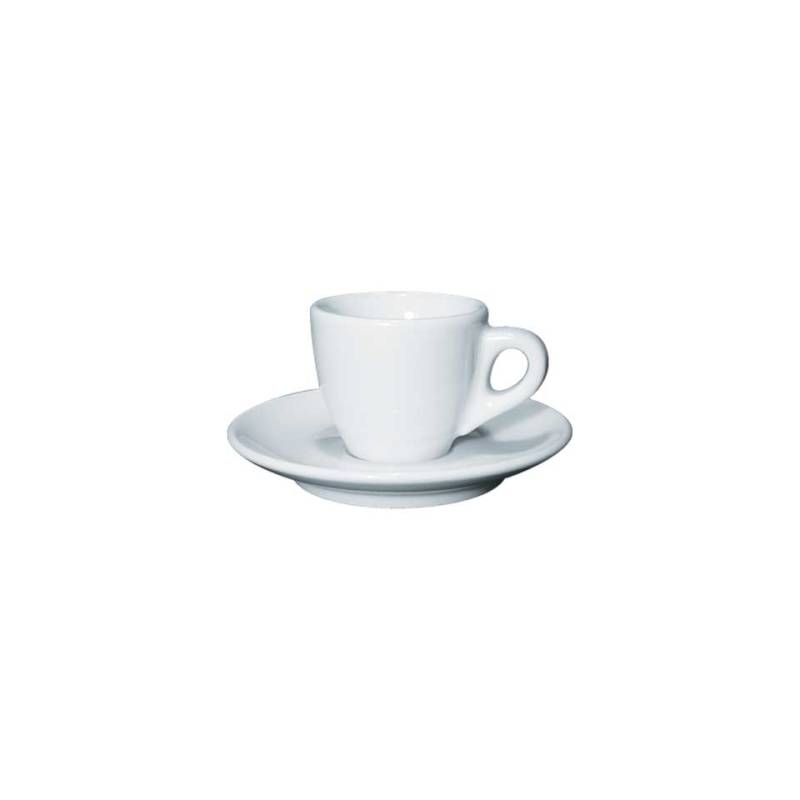 Taza y plato de café de porcelana Palermo cl 10