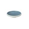 Bandeja oval Taiji de melamina azul y blanca 23x17 cm
