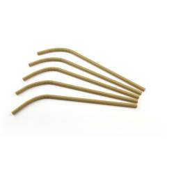 Pailles pliantes en papier kraft 24x0,6 cm
