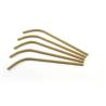 Pajitas plegables de papel kraft 24x0,6 cm