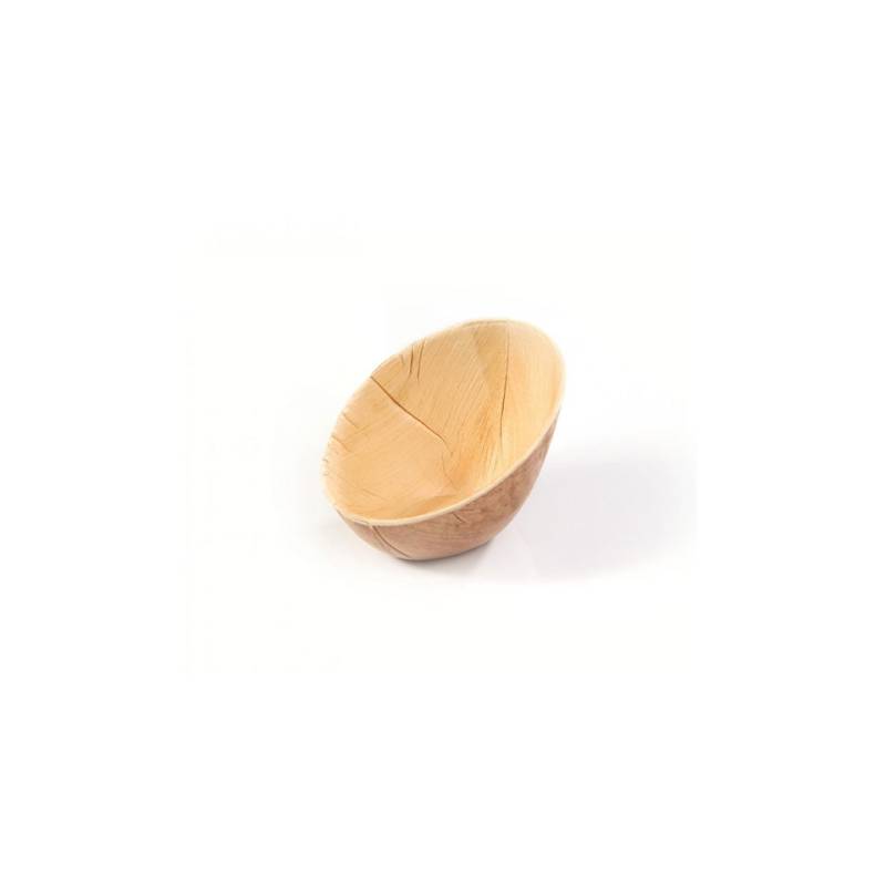 Coupe ovale en forme de feuille de palmier 10.5x7 cm