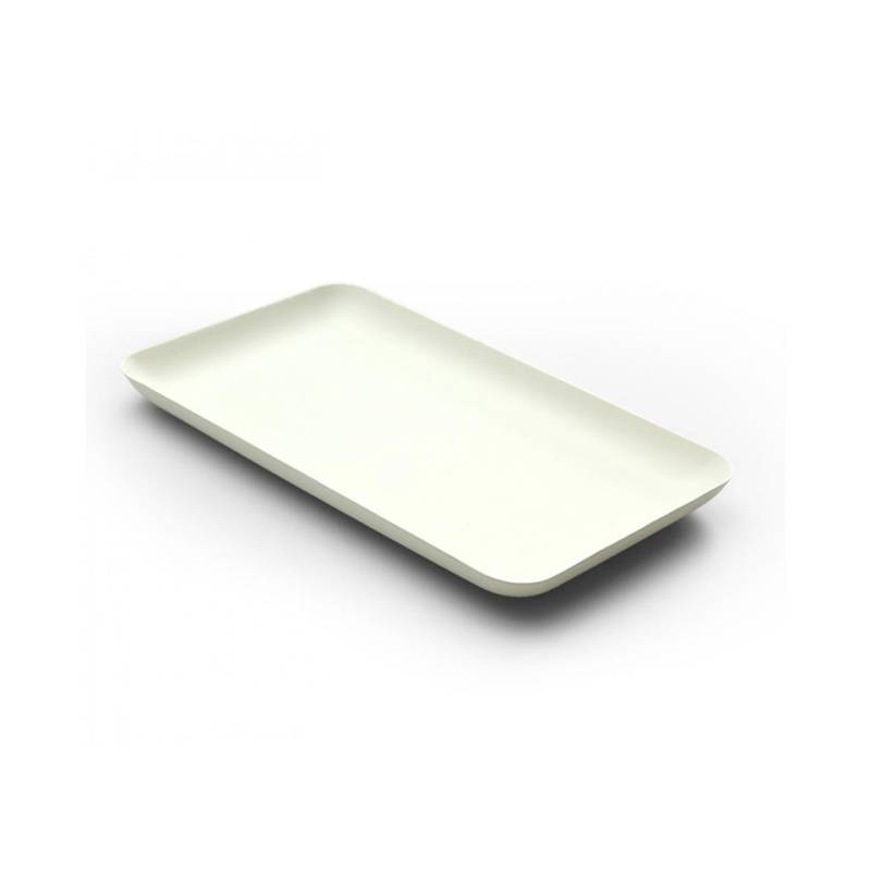 Plateau rectangulaire en bagasse 20x12 cm