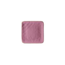 Piatto quadro Mediterraneo Novità Home in ceramica rosa cm 11,7