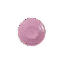 Plato llano de cerámica Mediterranean Novelty Home rosa cm 20