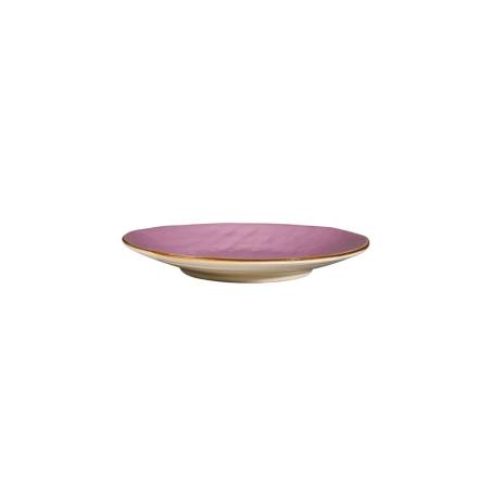 Plato llano de cerámica Mediterranean Novelty Home rosa cm 20