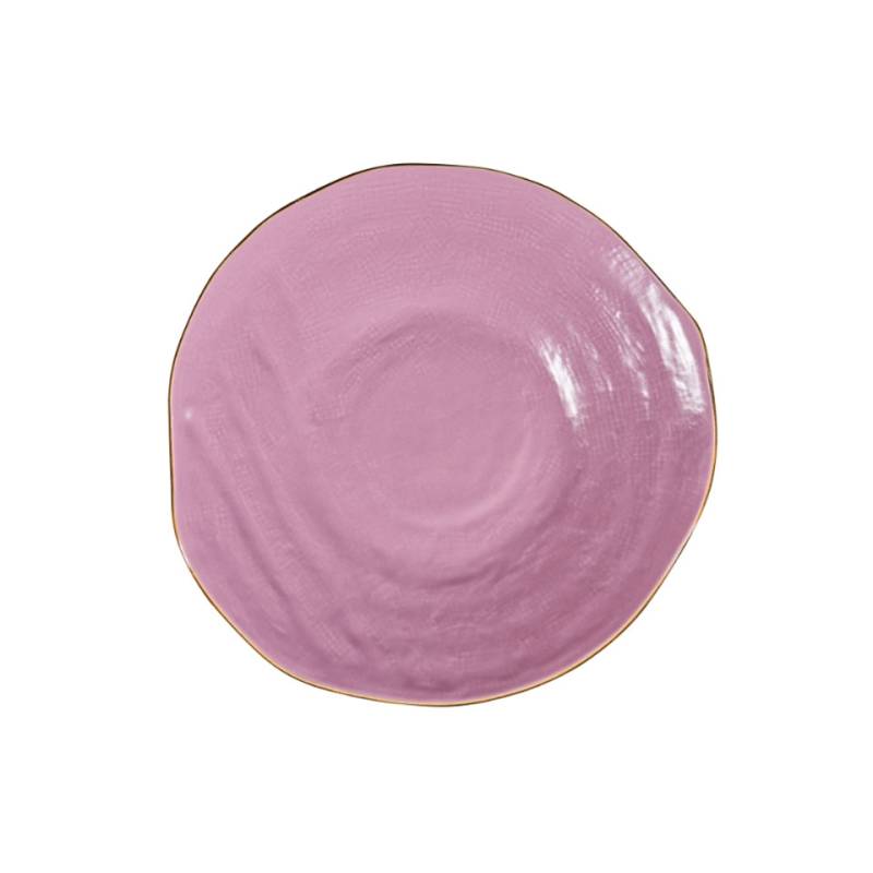 Assiette plate en céramique Méditerranée Novelty Home rose cm 27,5