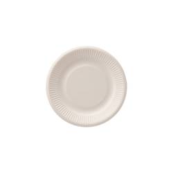 Assiette plate Elegance en bagasse cm 18