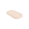 Couvercle pour conteneur Bionic en bagasse brune 24x14 cm