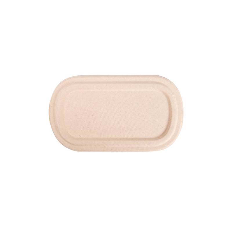 Tapa para contenedor Bionic en bagazo marrón 24x14 cm