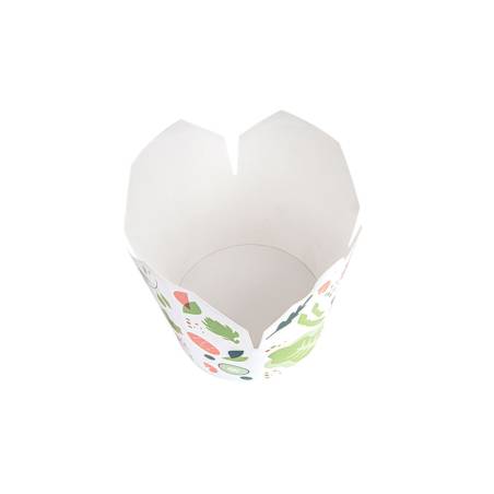 Saladier jetable en papier décor végétal cl 100