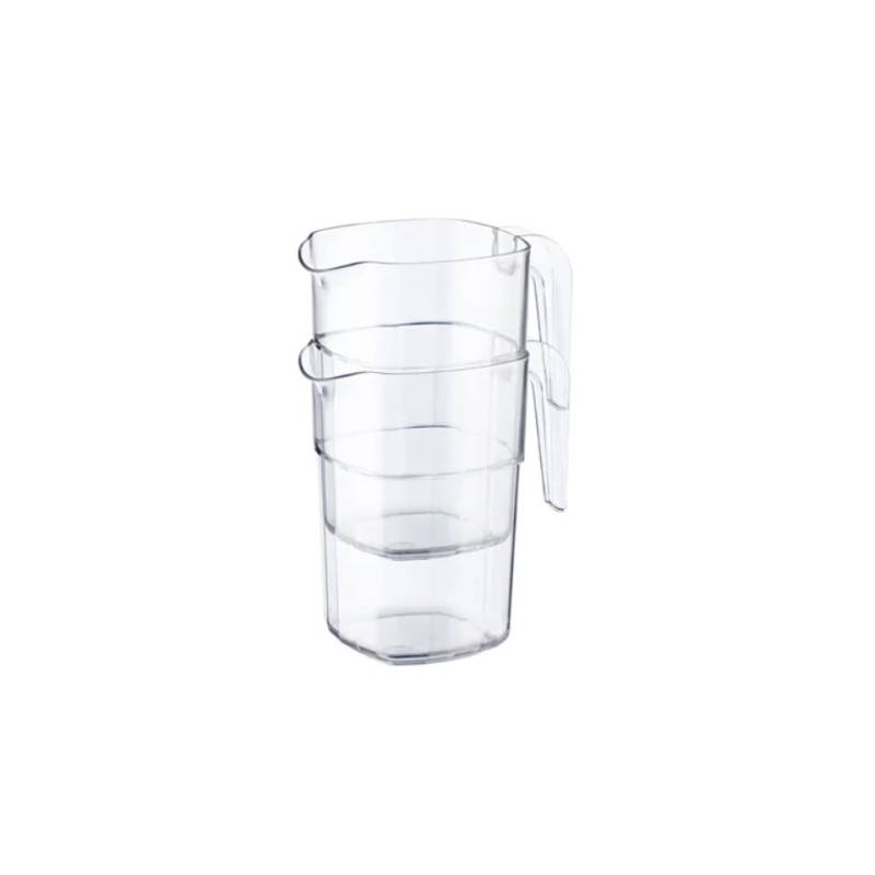 Jarra apilable con tapa de policarbonato lt 1.8
