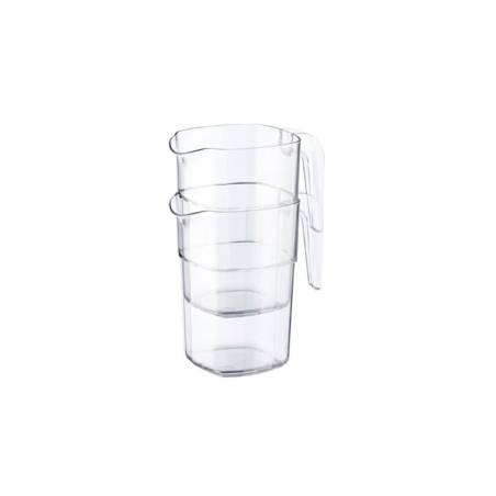 Jarra apilable con tapa de policarbonato lt 1.8