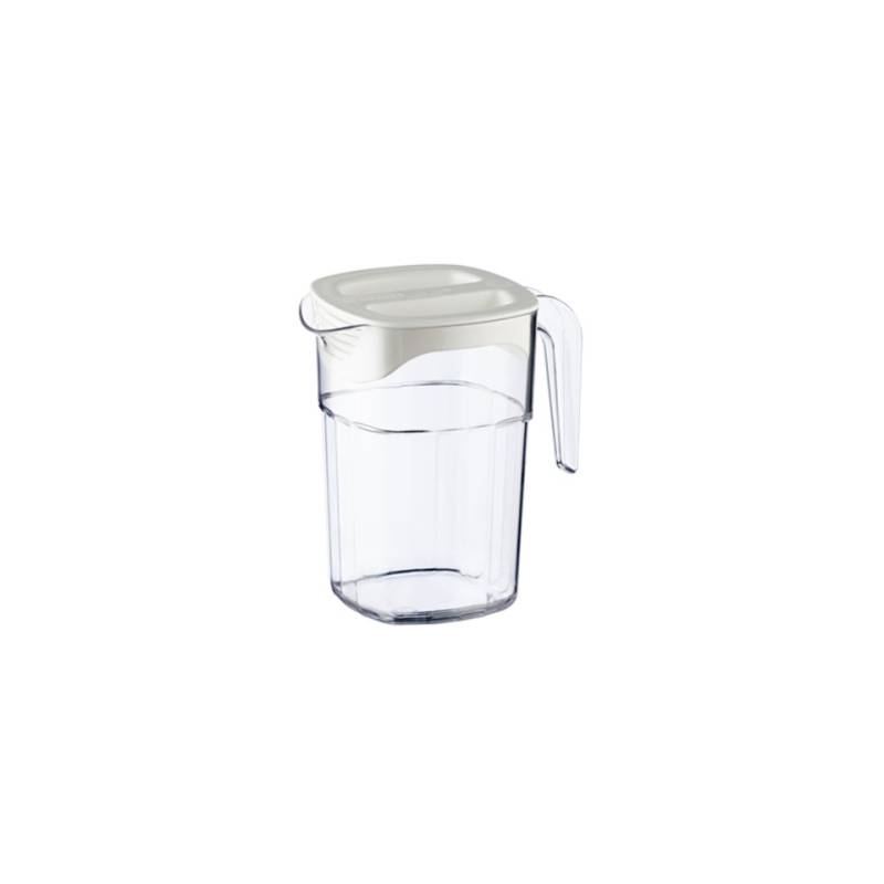 Pichet empilable avec couvercle en polycarbonate lt 1,4