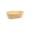 Cesta ovalada de madera para levadura 25x14 cm
