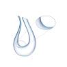 Carafe en verre soufflé Amadeo Riedel avec décoration bleue cl 75