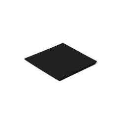 Plateau carré en porcelaine noire Lab 18.5 cm