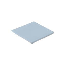 Plateau carré Lab en porcelaine bleue 18,5 cm