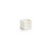 Mini cesta de porcelana blanca Kodai 6,3x6,3x5,6 cm