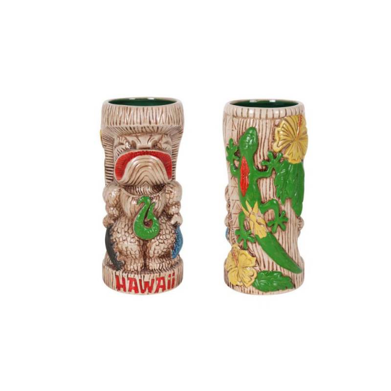 Taza Mzimu Tiki de porcelana multicolor cl 60