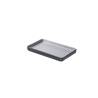 Bandeja rectangular Tenerife en melamina gris 25x12,2x2 cm
