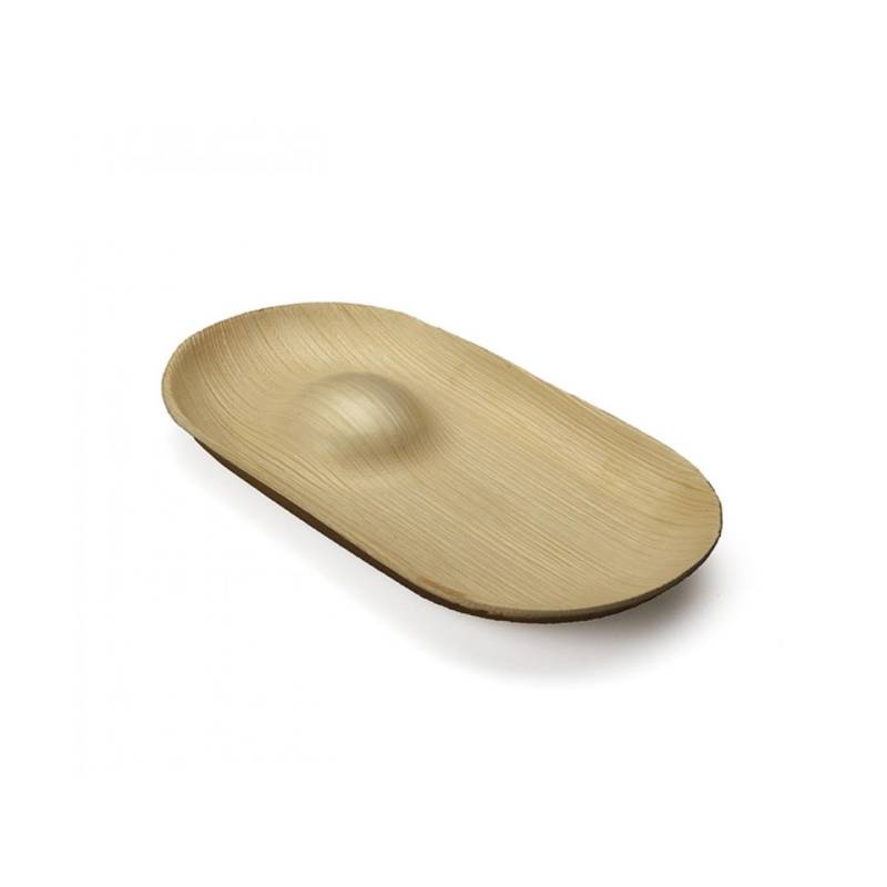 Plat ovale en feuilles de palmier de Hill 22x12 cm