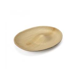 Plato ovalado de hoja de palmera Hill 23x18 cm