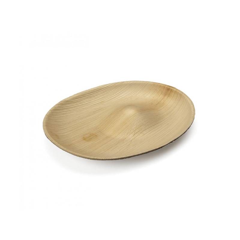 Plato ovalado de hoja de palmera Hill 23x18 cm