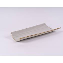 Plato de porcelana rústica Anima Radici 35x15 cm