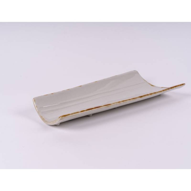 Plato de porcelana rústica Anima Radici 35x15 cm
