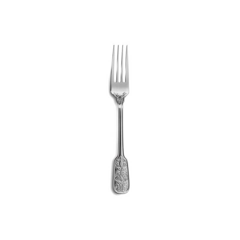 Fourchette de table Versailles en acier inoxydable satiné 21 cm