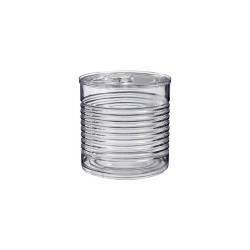 Mini tarro de conservas con tapa de plástico transparente cl 11