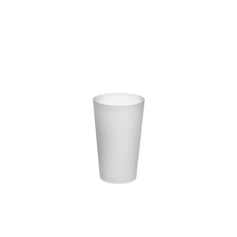 Vaso cónico polipropileno satinado cl 33