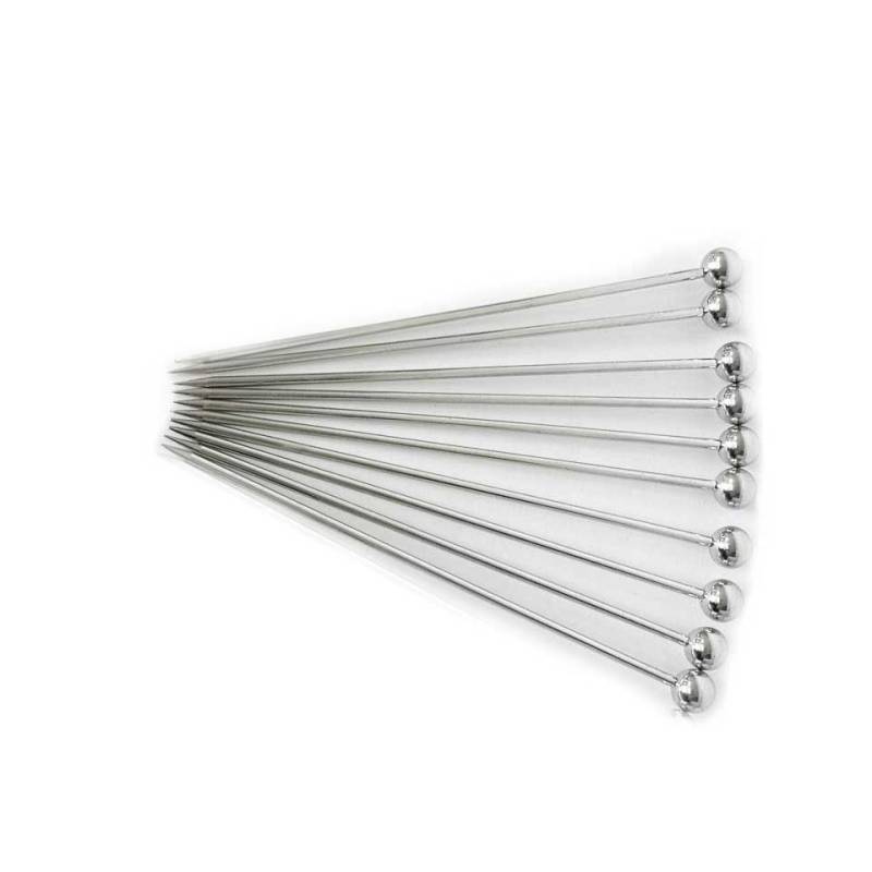 Brochetas de acero inoxidable para cóctel 10,8 cm