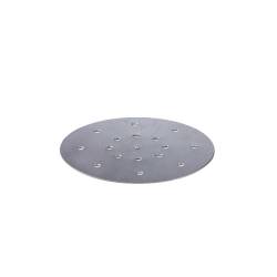 Rejilla redonda perforada de aluminio para hielo 20,7 cm