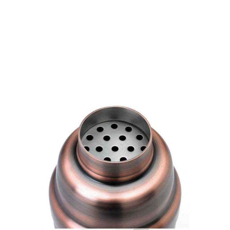 Coctelera cobbler Heavy Duty de acero inoxidable cobreado cl 50