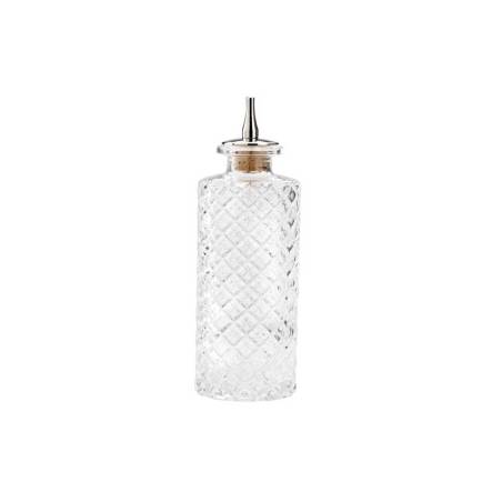 Botella y tapón de vidrio tallado de Angostura cl 15