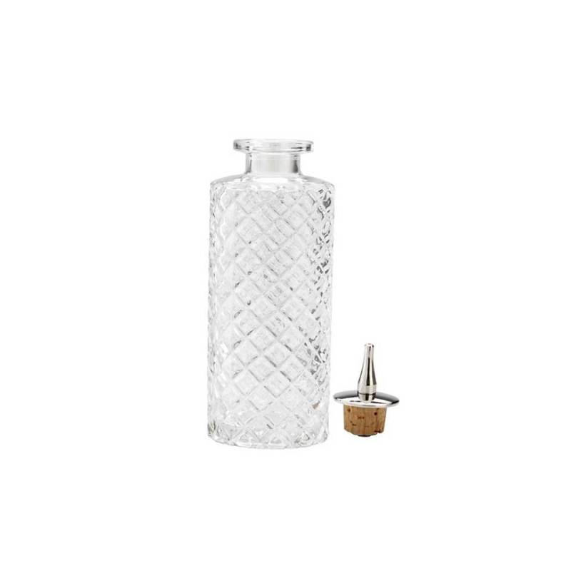 Botella y tapón de vidrio tallado de Angostura cl 15