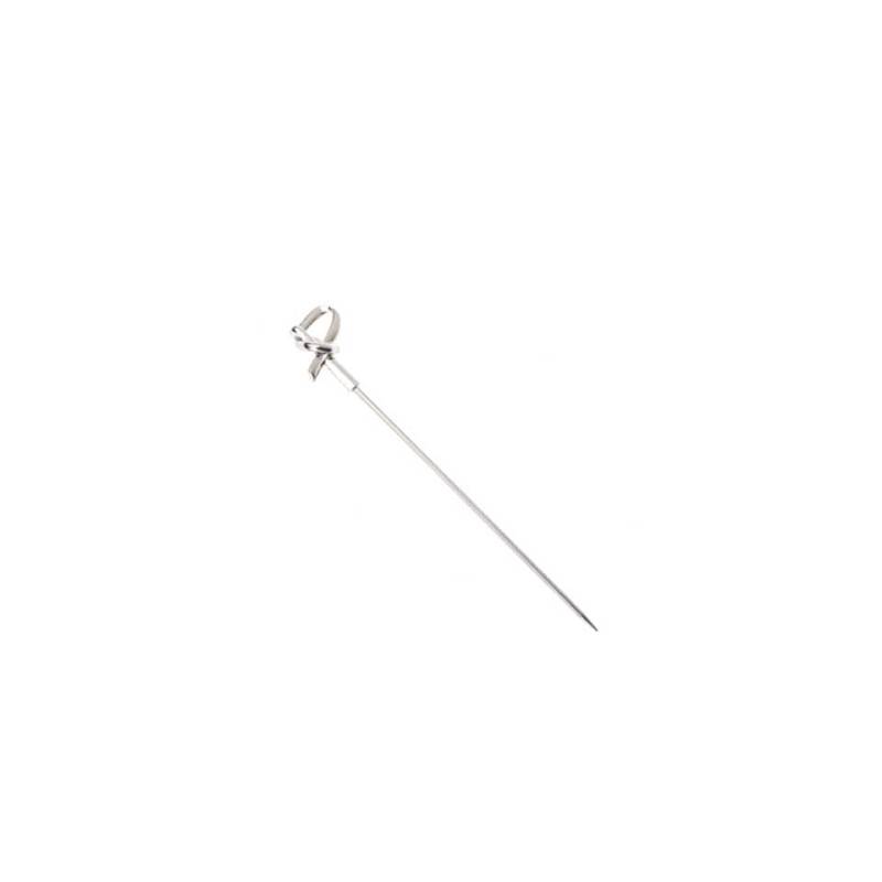 Pinchos de cóctel de acero inoxidable con rizo cm 11